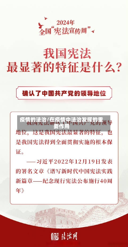 疫情的法治/在疫情中法治发挥的重要作用-第2张图片